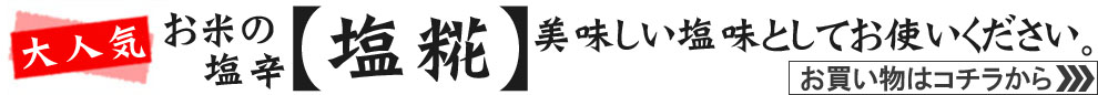 大人気の【塩糀】はコチラから！