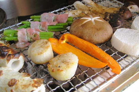 じゅーじゅーっと焼けてきました。