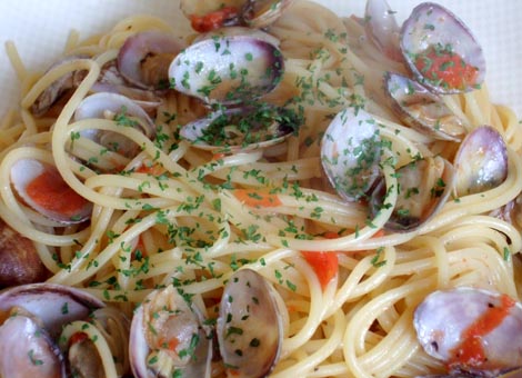 アサリの和風パスタ