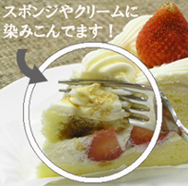 スポンジまで醤油がしみています!