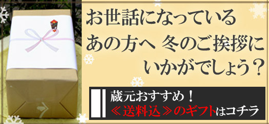 １２月２５日までの【送料込のギフト】はコチラから！