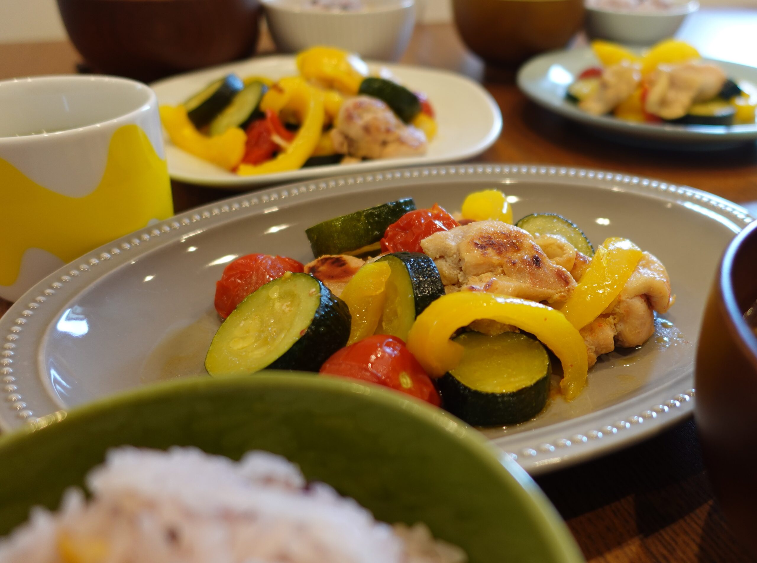 鶏肉と夏野菜炒め